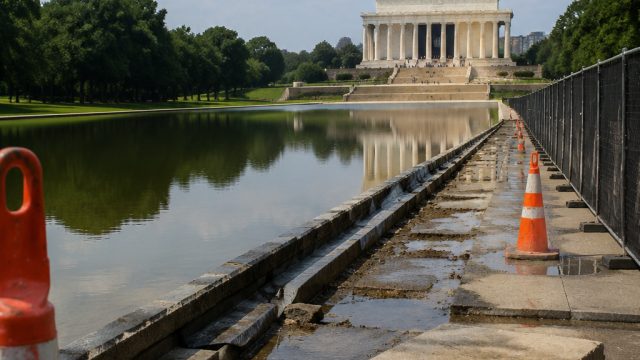 Concerns Rise Over Lincoln Memorial Reflecting Pool Repairs Ahead of July 4th